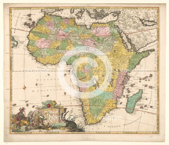 Map of Africa, c.1690. Creator: Carel Allard.