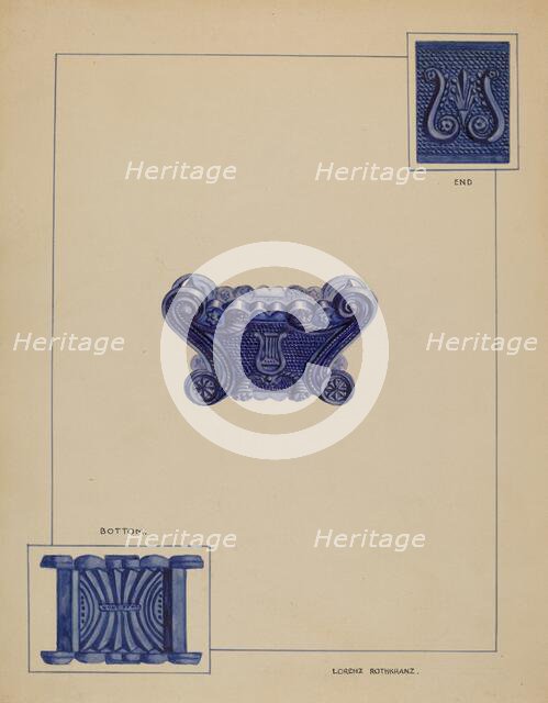 Salt Cellar, c. 1937. Creator: Lorenz Rothkrantz.