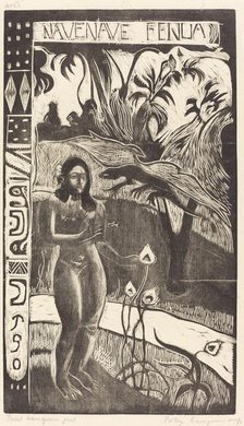 Nave Nave Fenua (Delightful Land), 1894/1895. Creator: Paul Gauguin.