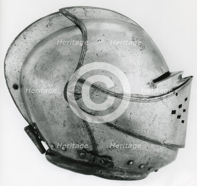 Close Helmet for Foot Tournament at the Barriers, , c. 1600/10. Creator: Unknown.
