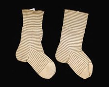 Socks, American, ca. 1885. Creator: Unknown.