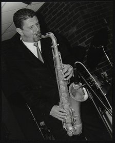 Benn Clatworthy playing tenor saxophone at The Fairway, Welwyn Garden City, Hertfordshire, 2002. Artist: Denis Williams
