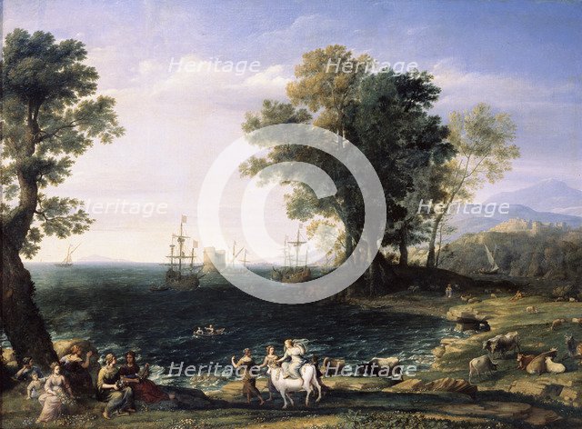 'Rape of Europa', 1655.  Artist: Claude Lorrain
