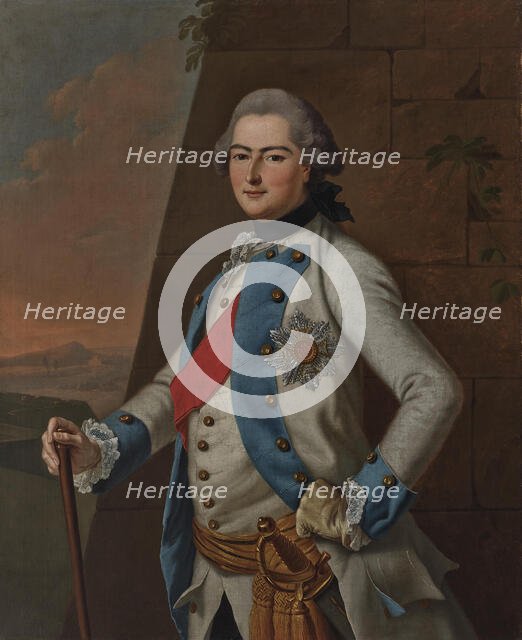 Portrait of George I, Prince of Waldeck and Pyrmont (1747-1813). Creator: Tischbein, Johann Heinrich, the Elder (1722-1789).