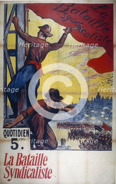 The Journal "La Bataille syndicaliste" April 27, 1911, 1911. Creator: Luce, Maximilien (1858-1941).
