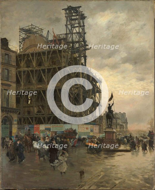 Place des Pyramides, 1875. Creator: De Nittis, Giuseppe (1846-1884).