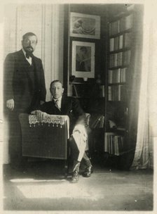 Claude Debussy and Igor Stravinsky, 1912. Creator: Satie, Erik (1866-1925).