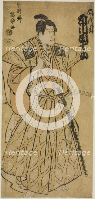 The actor Ichikawa Danjuro VI as Fuwa no Bansaku, 1794. Creator: Utagawa Toyokuni I.