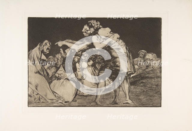 Plate 7 from the 'Disparates': Disorderly Folly, ca. 1816-23 (published 1864). Creator: Francisco Goya.
