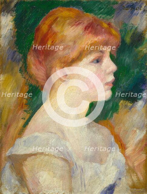 Suzanne Valadon, c. 1885. Creator: Pierre-Auguste Renoir.