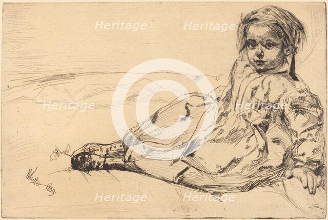 Bibi Valentin, 1859. Creator: James Abbott McNeill Whistler.