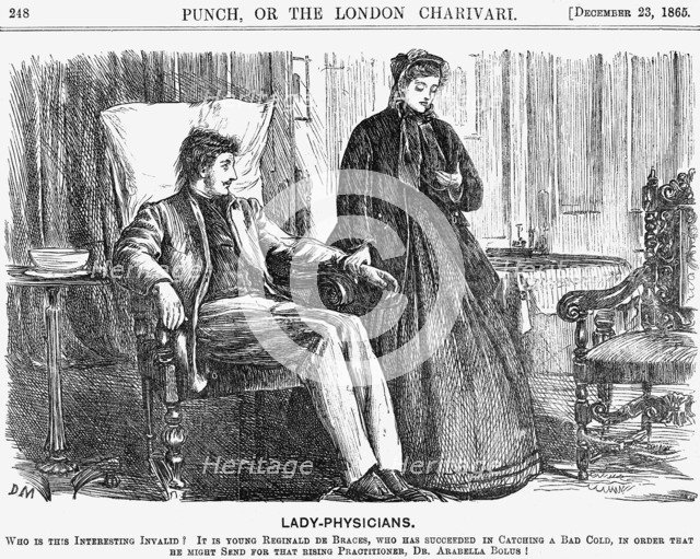 'Lady-Physicians', 1865. Artist: George du Maurier