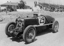 Dick Seaman with his MG K3 Magnette, 1934. Artist: Unknown