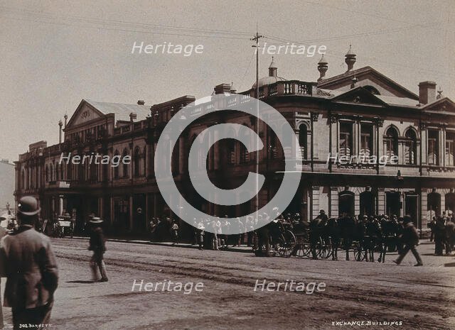 South Africa: the Exchange Buildings in Johannesburg, 1896. Creator: Barnett.