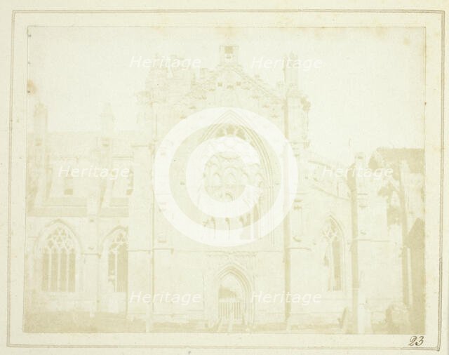 Melrose Abbey, 1844. Creator: William Henry Fox Talbot.