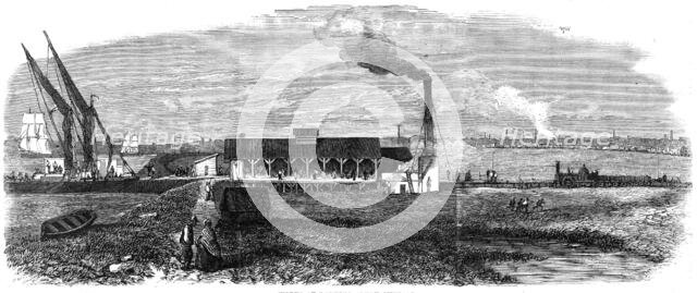 London Main Drainage: works at Barking Creek Outfall, 1861. Creator: Unknown.