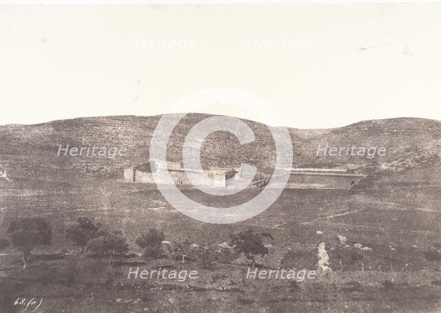 Jérusalem, Tombeau de Salomon, Vue générale, 1854. Creator: Auguste Salzmann.