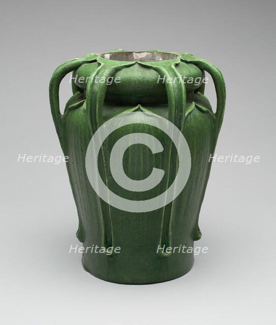 Lamp (base), 1899/1909. Creator: Grueby Faience Company.