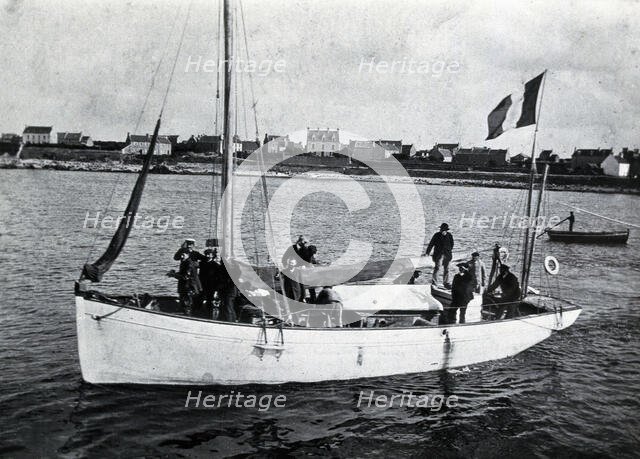 The laboratory boat of Yves Delage, 1906. Creator: Unknown.