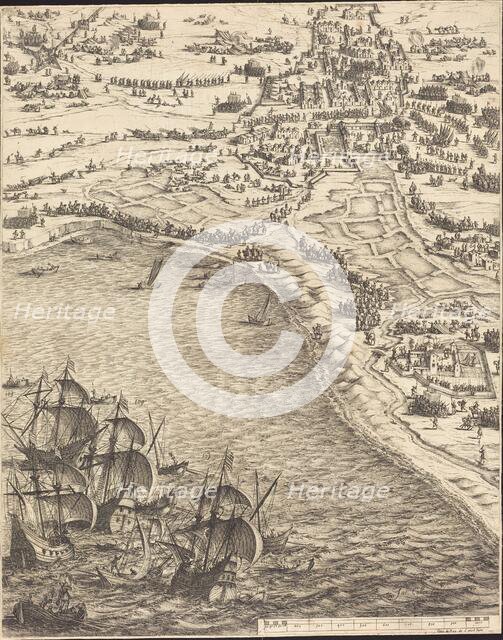 The Siege of La Rochelle [plate 12 of 16; set comprises 1952.8.97-112], 1628/1631. Creator: Jacques Callot.