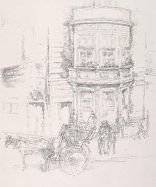 Back of The Gaiety Theatre. Creator: James McNeill Whistler (American, 1834-1903).