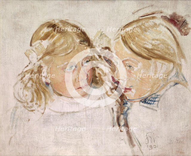 Double Portrait, 1901. Creator: Stanislaw Wyspianski.