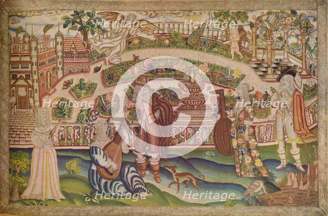 'A Rare Petit Point Picture of the Period of Charles I', 17th century, (1936). Artist: Unknown.