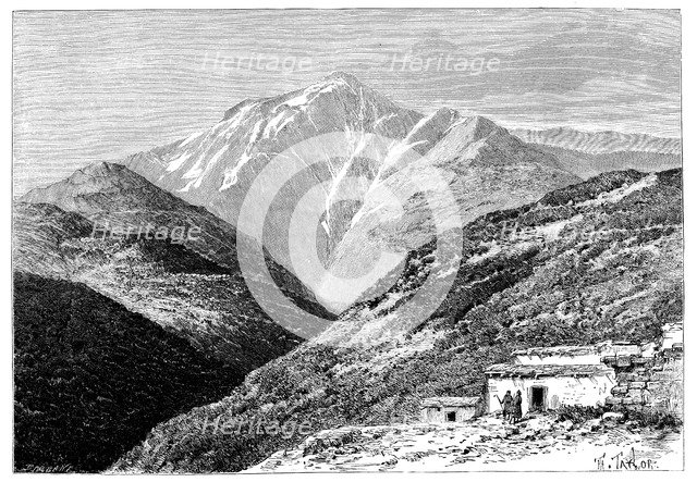 Jebel Tiza, North Africa, 1895.Artist: Barbant