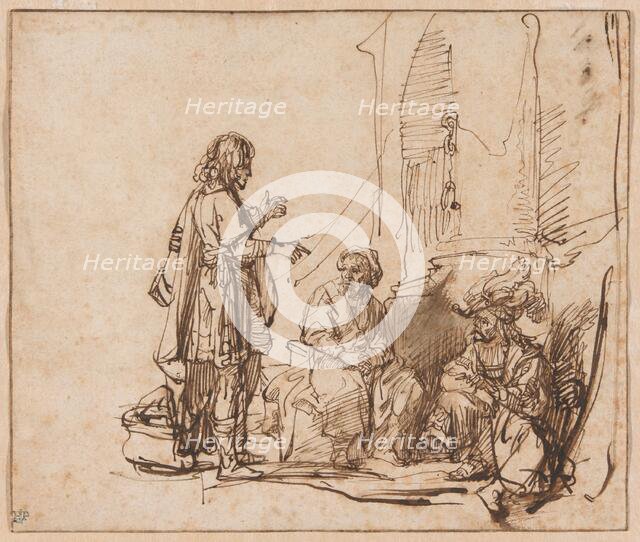 Joseph Interpreting the Prisoners' Dreams, c. 1638. Creator: Govaert Flinck.