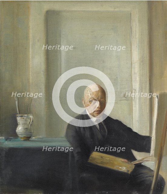 Self-Portrait. Artist: Holsøe, Carl (1863-1935)