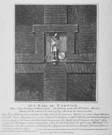 Guy, Earl of Warwick, relief in Warwick Lane at the corner of Newgate Street, City of London, 1791. Artist: Anon