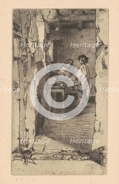 Rag Pickers, Quartier Mouffetard, Paris, 1858. Creator: James Abbott McNeill Whistler.