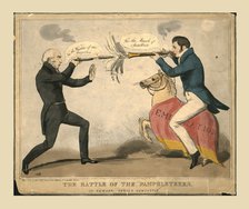 'The Battle of the Pamphleteers. Or Newark versus Newcastle', 1829. Creator: John Doyle.