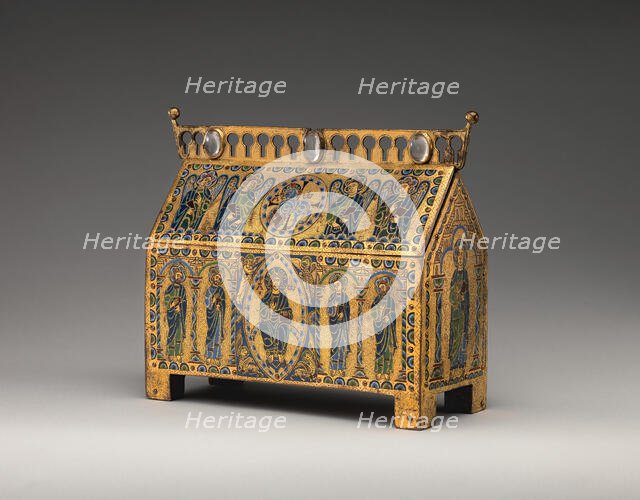 Chasse with Christ in Majesty and the Lamb of God, French, ca. 1180-90. Creator: Unknown.