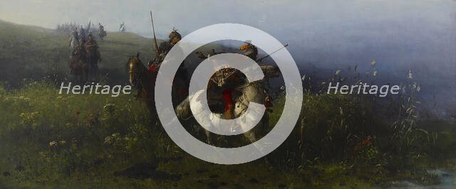 On Reconnaissance, 1876. Creator: Jozef Brandt.
