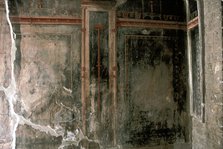 Wall decoration in a house in the Roman town of Herculaneum, Italy. Artist: Unknown
