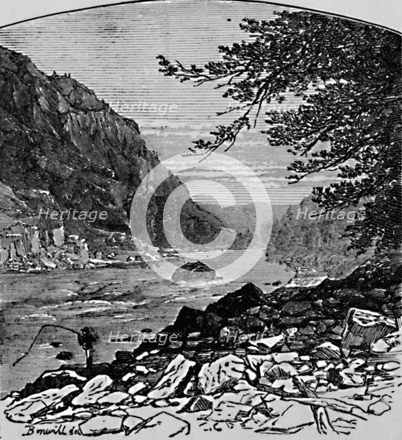 'The Lower Cañon', 1883. Artist: Charles E.H Bonwill.