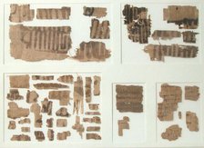 Papyri Fragments, Coptic, 7th century. Creator: Unknown.