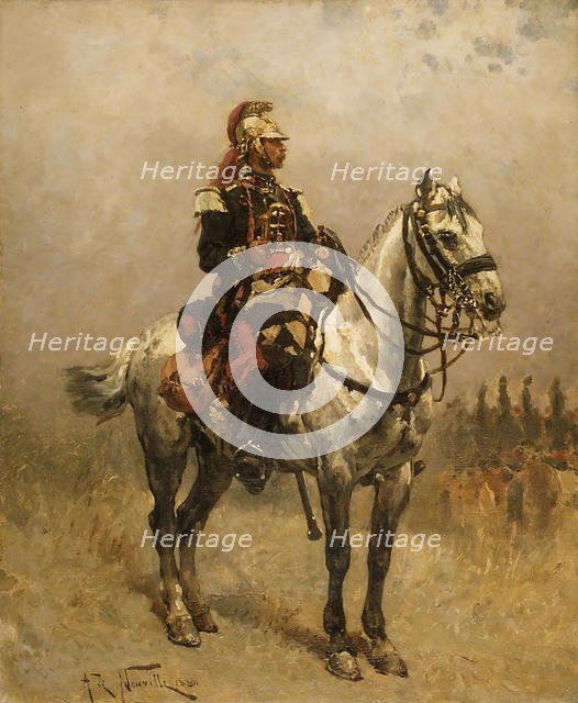 A Cavalryman, 1884. Creator: Alphonse de Neuville.