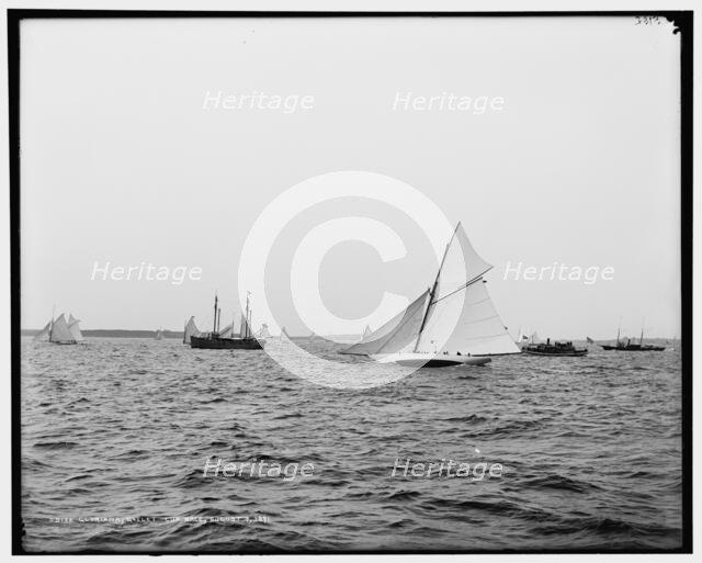 Gloriana, Goelet Cup Race, 1891 Aug 7. Creator: Unknown.