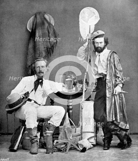 Ernst Haeckel, German zoologist and evolutionist, in the Canaries, 1867. Artist: Unknown