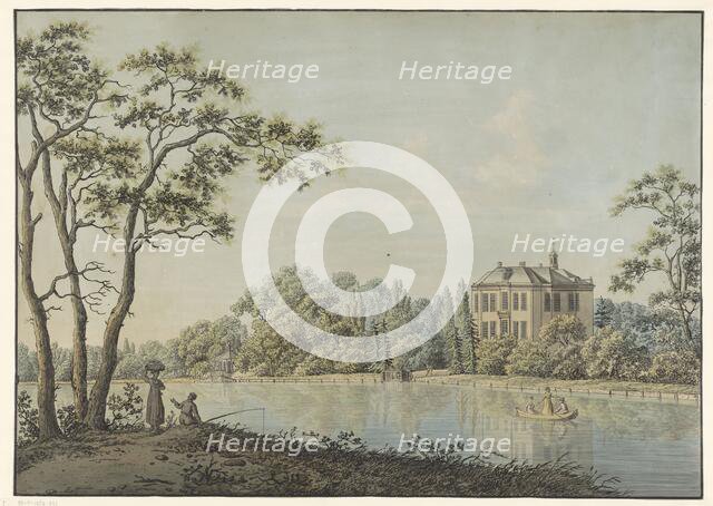 View of Huis Over Holland with tea dome on the Vecht in Nieuwersluis, 1782-1837. Creator: Pieter Bartholomeusz. Barbiers.