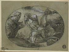 Jonah Cast Up by the Whale, 17th century. Creator: Unknown.