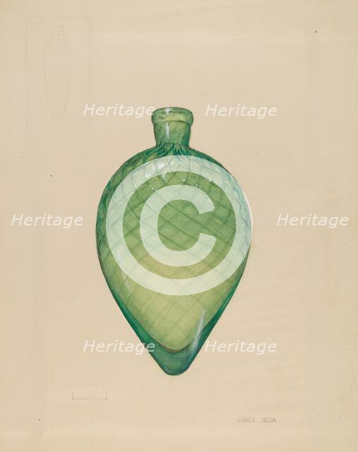 Flask, c. 1940. Creator: Janet Riza.