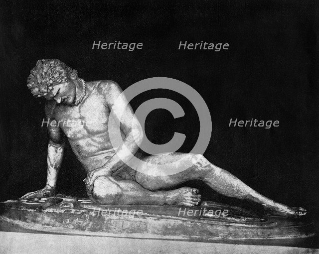 The Dying Gaul', Capitol, Rome, 1893.Artist: John L Stoddard