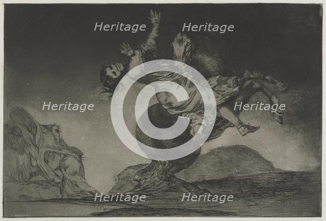 The Proverbs: The Horse-Abductor, 1864. Creator: Francisco de Goya (Spanish, 1746-1828).