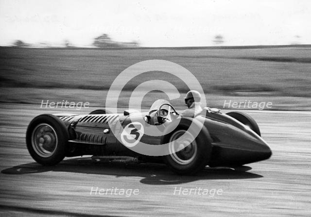1953 BRM V16 driven by Fangio at Silverstone. Creator: Unknown.