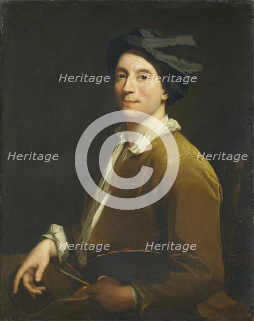 Portrait of a Painter, probably a Self Portrait, 1690-1729. Creator: Krzysztof Lubieniecki.