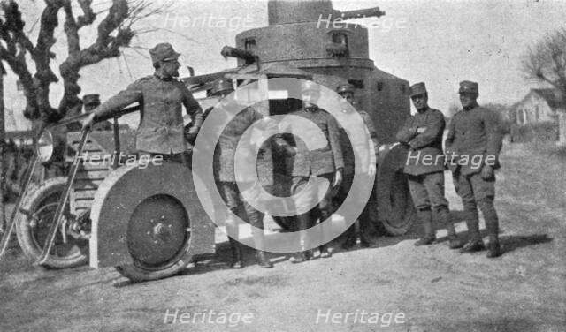 ''Le front italien; la nouvelle automitrailleuse blindee de l'armee italienne', 1916. Creator: Unknown.
