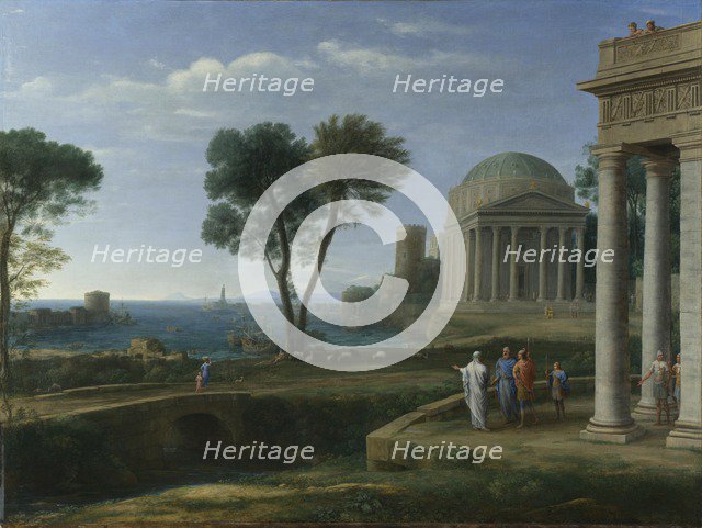 Landscape with Aeneas at Delos, 1672. Artist: Lorrain, Claude (1600-1682)
